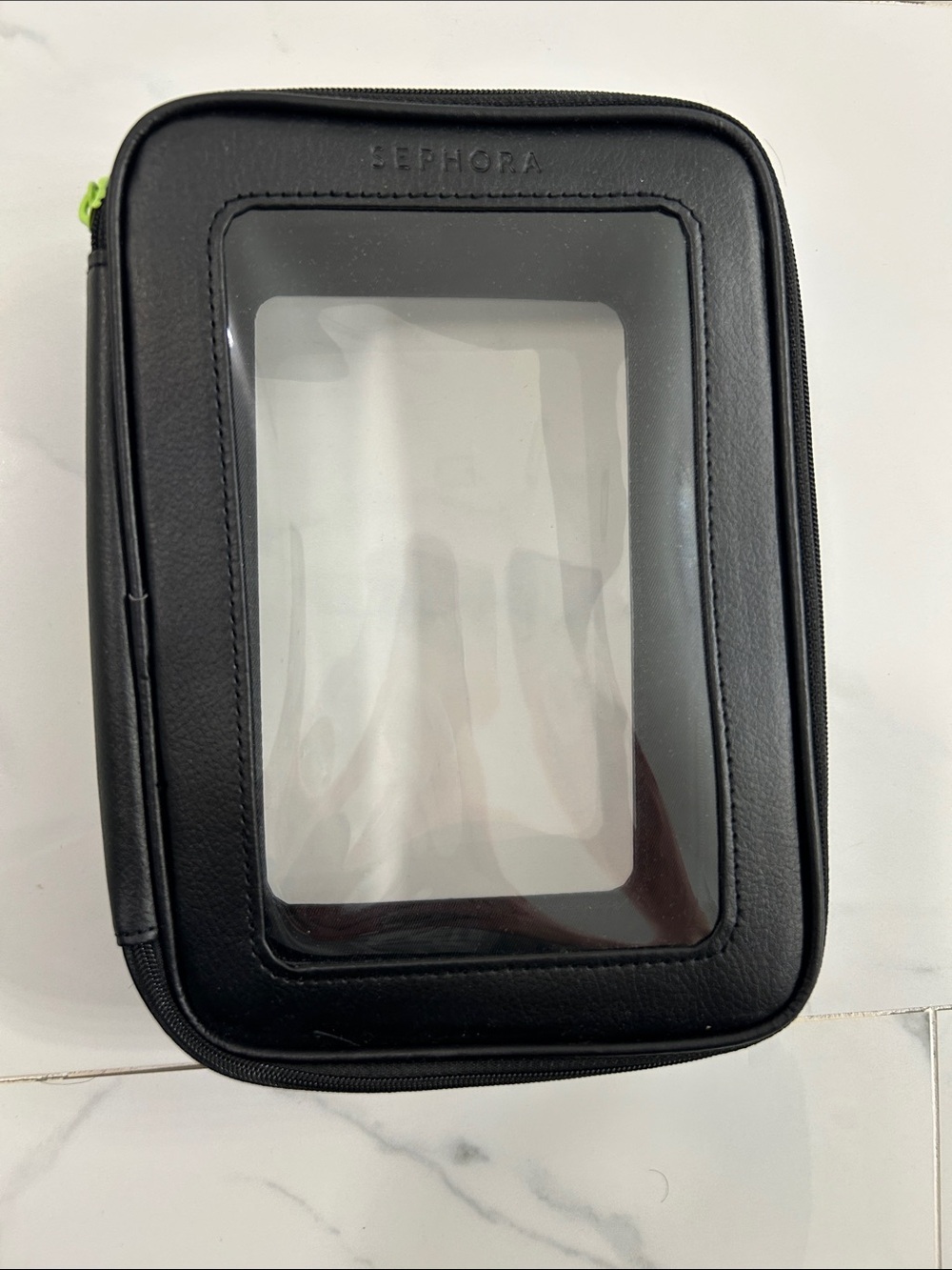 Sephora Black Travel Makeup Organizer with Clear Front